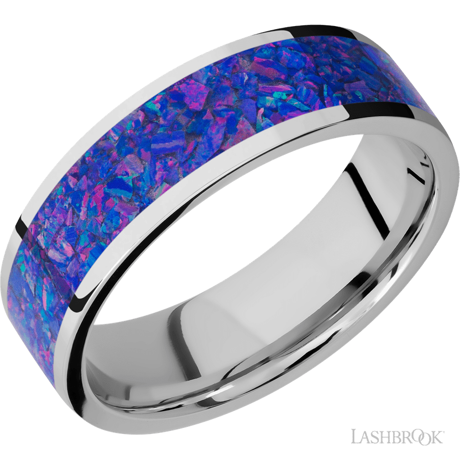 7 mm wide Flat Cobalt Chrome band