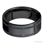 8 mm wide Flat Zirconium band