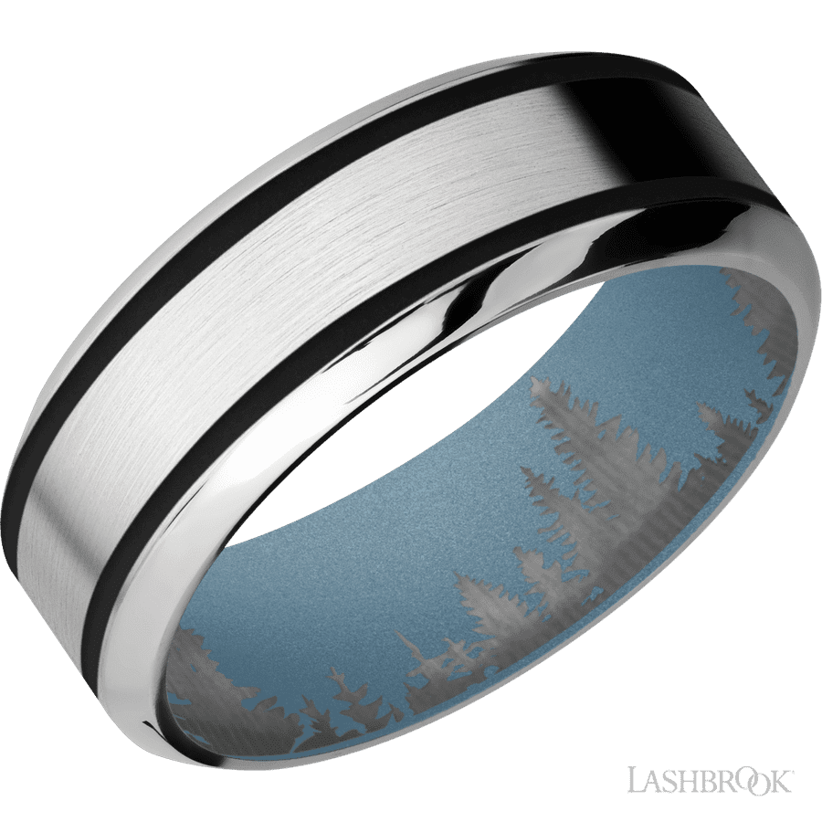 8 mm wide High Bevel Cobalt Chrome band