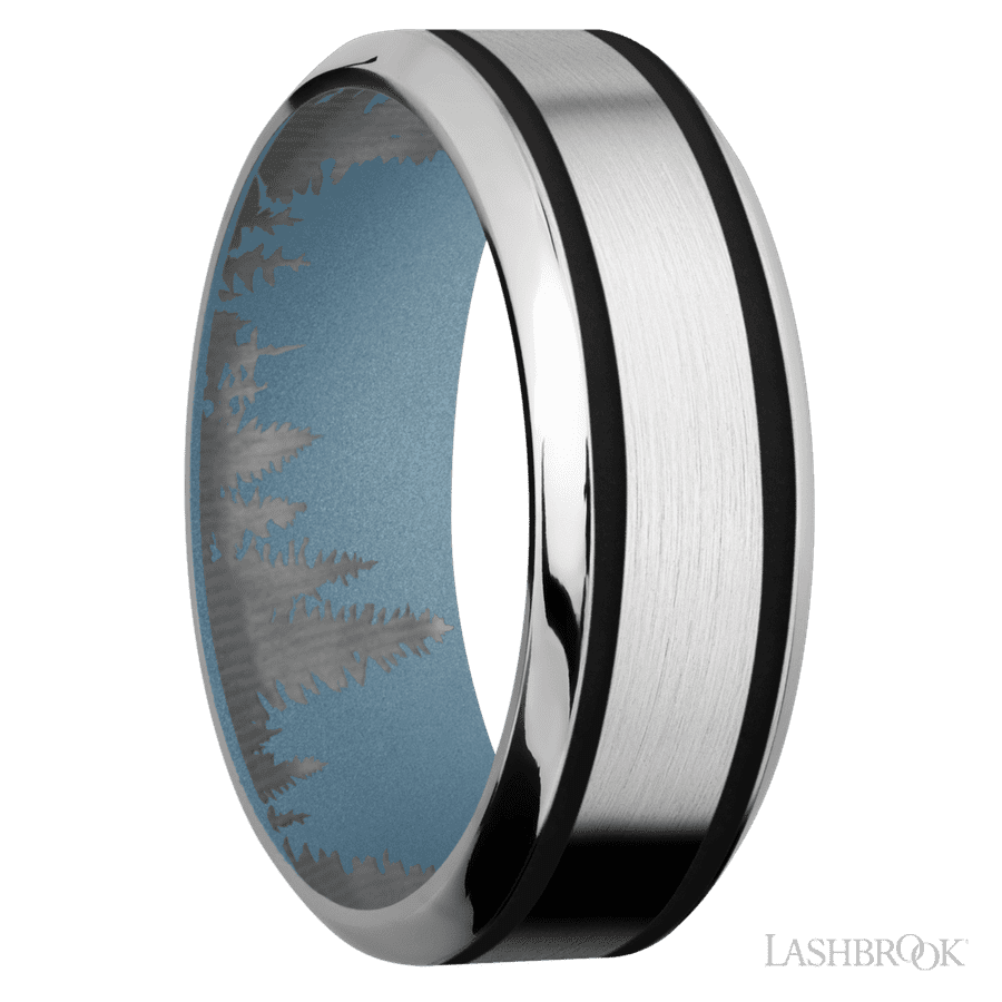 8 mm wide High Bevel Cobalt Chrome band