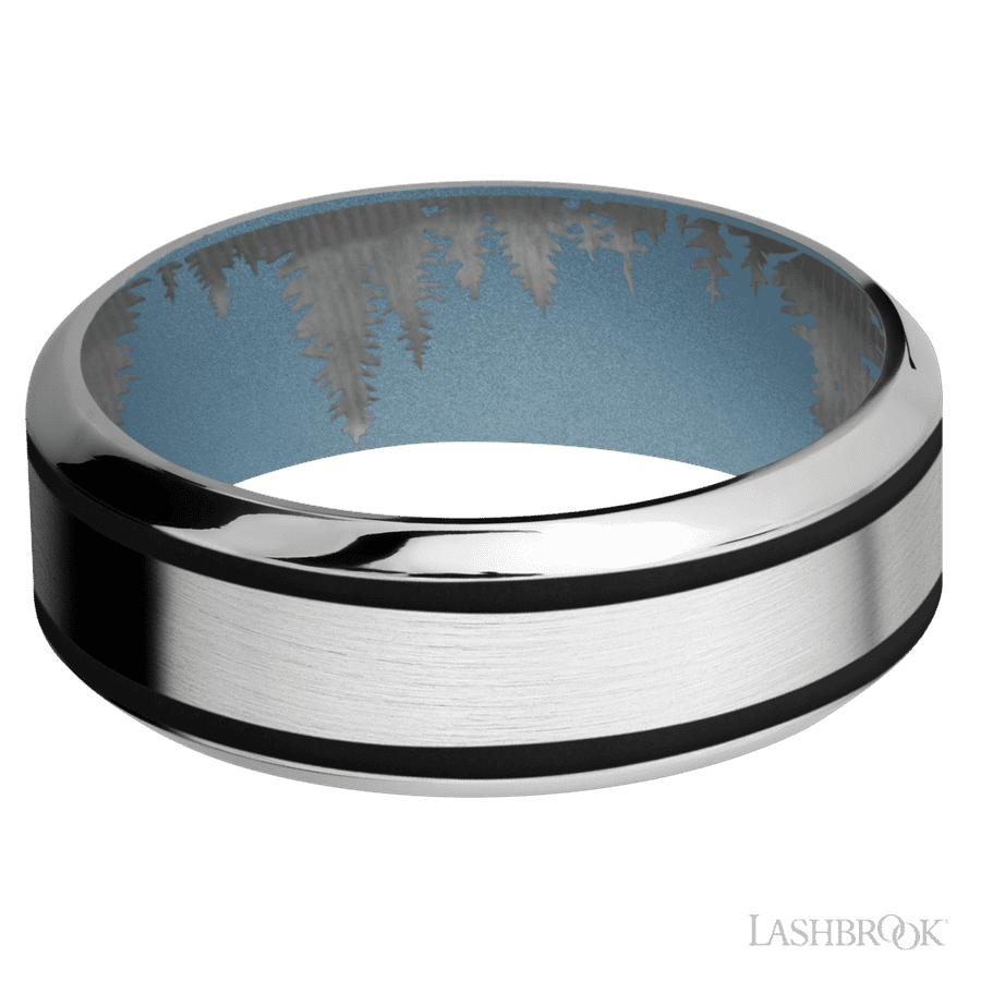 8 mm wide High Bevel Cobalt Chrome band