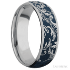 7 mm wide Domed Titanium band
