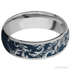 7 mm wide Domed Titanium band