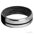 7 mm wide Beveled Titanium band