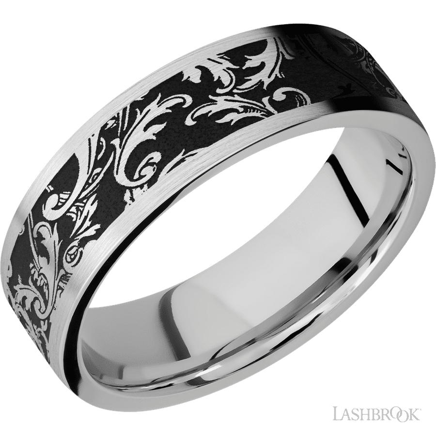 7 mm wide Flat Cobalt Chrome band