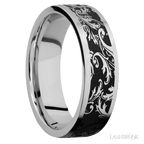 7 mm wide Flat Cobalt Chrome band