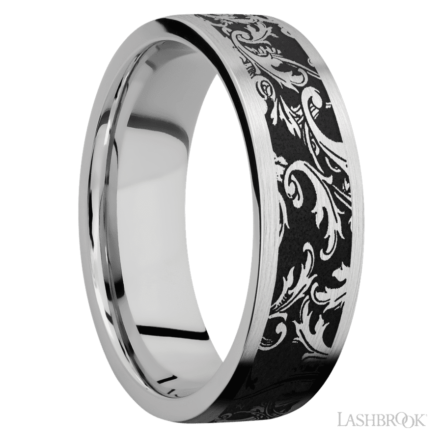 7 mm wide Flat Cobalt Chrome band