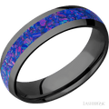 6 mm wide Domed Zirconium band