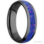 6 mm wide Domed Zirconium band