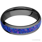 6 mm wide Domed Zirconium band