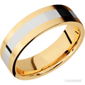 7 mm wide Flat 14K Yellow Gold band