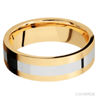 7 mm wide Flat 14K Yellow Gold band