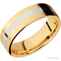 7 mm wide Flat 14K Yellow Gold band