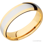 6 mm wide Domed 14K Yellow Gold band