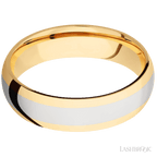 6 mm wide Domed 14K Yellow Gold band