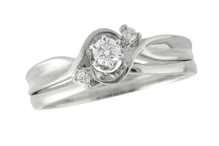 14KT Gold Two-Piece Wedding Set