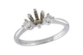 14KT Gold Semi-Mount Engagement Ring