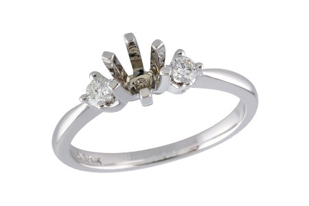 14KT Gold Semi-Mount Engagement Ring