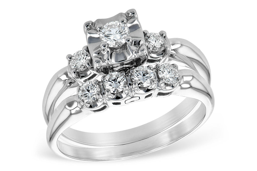 14KT Gold Two-Piece Wedding Set