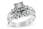 14KT Gold Two-Piece Wedding Set
