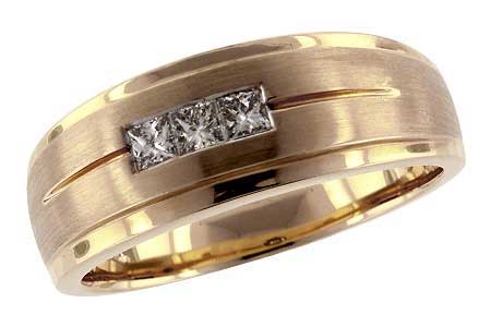 14KT Gold Mens Wedding Ring