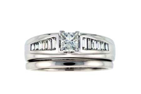 14KT Gold Two-Piece Wedding Set