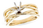 14KT Gold Semi-Mount Engagement Ring