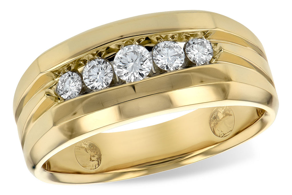 14KT Gold Mens Wedding Ring