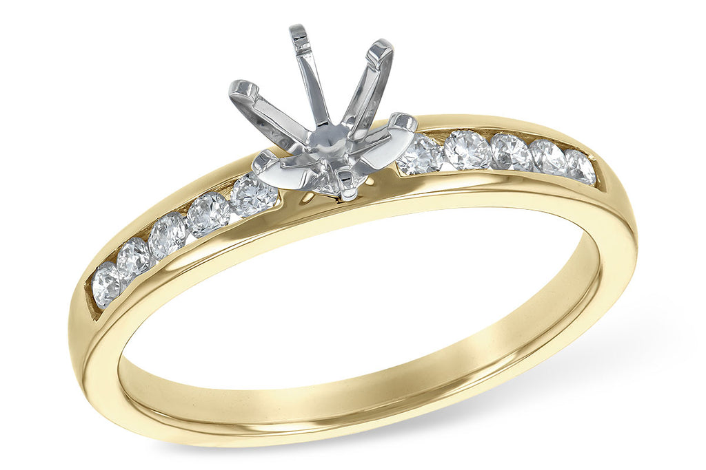 14KT Gold Semi-Mount Engagement Ring