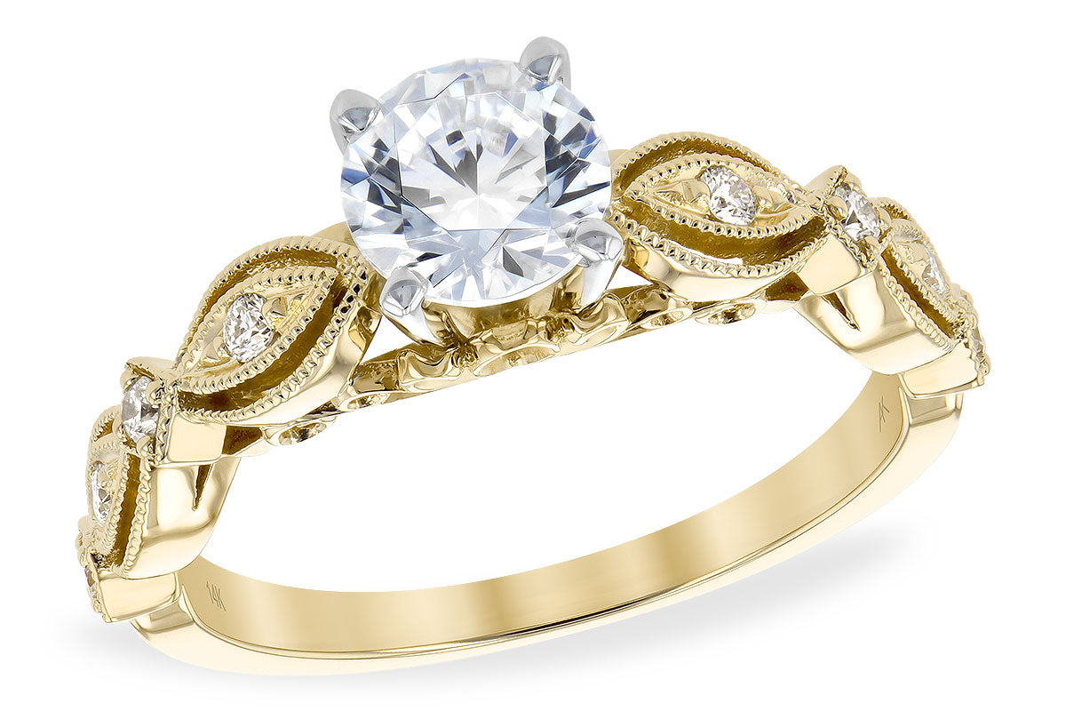 14KT Gold Semi-Mount Engagement Ring