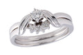 14KT Gold Two-Piece Wedding Set