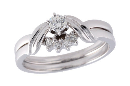 14KT Gold Two-Piece Wedding Set