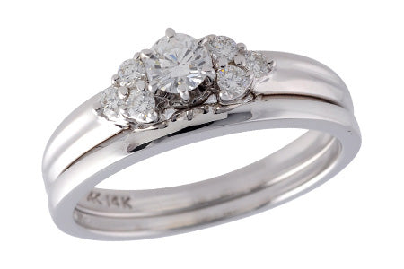 14KT Gold Two-Piece Wedding Set