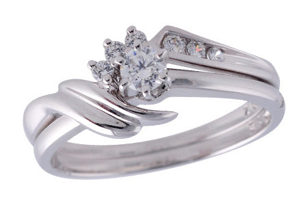 14KT Gold Two-Piece Wedding Set