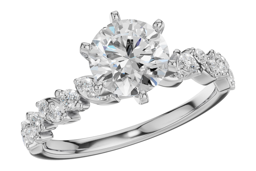 14KT Gold Semi-Mount Engagement Ring