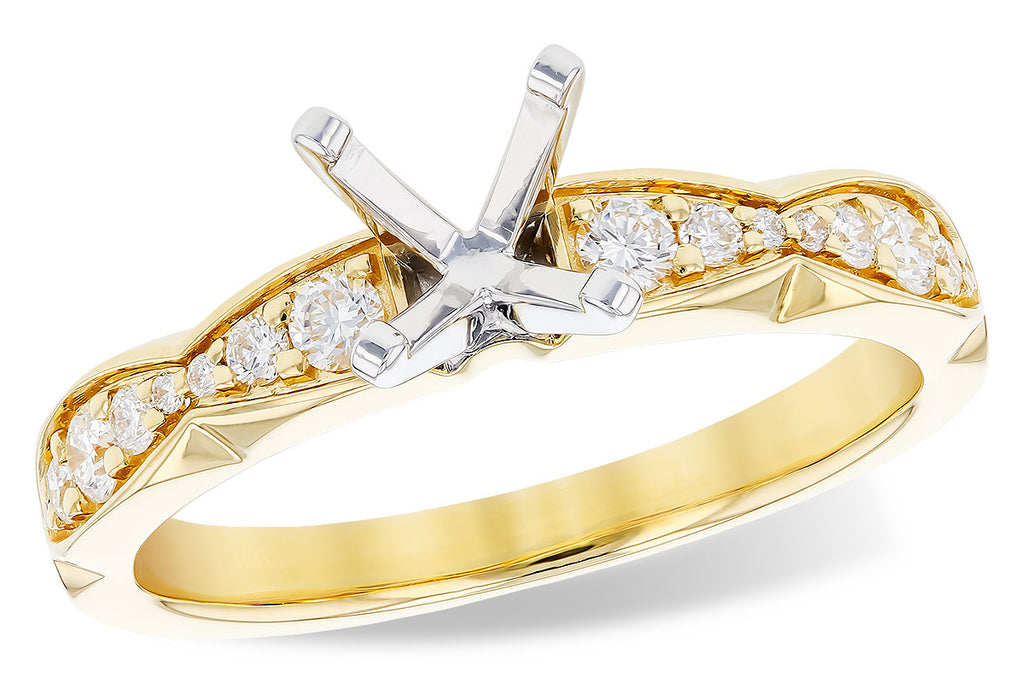 14KT Gold Semi-Mount Engagement Ring