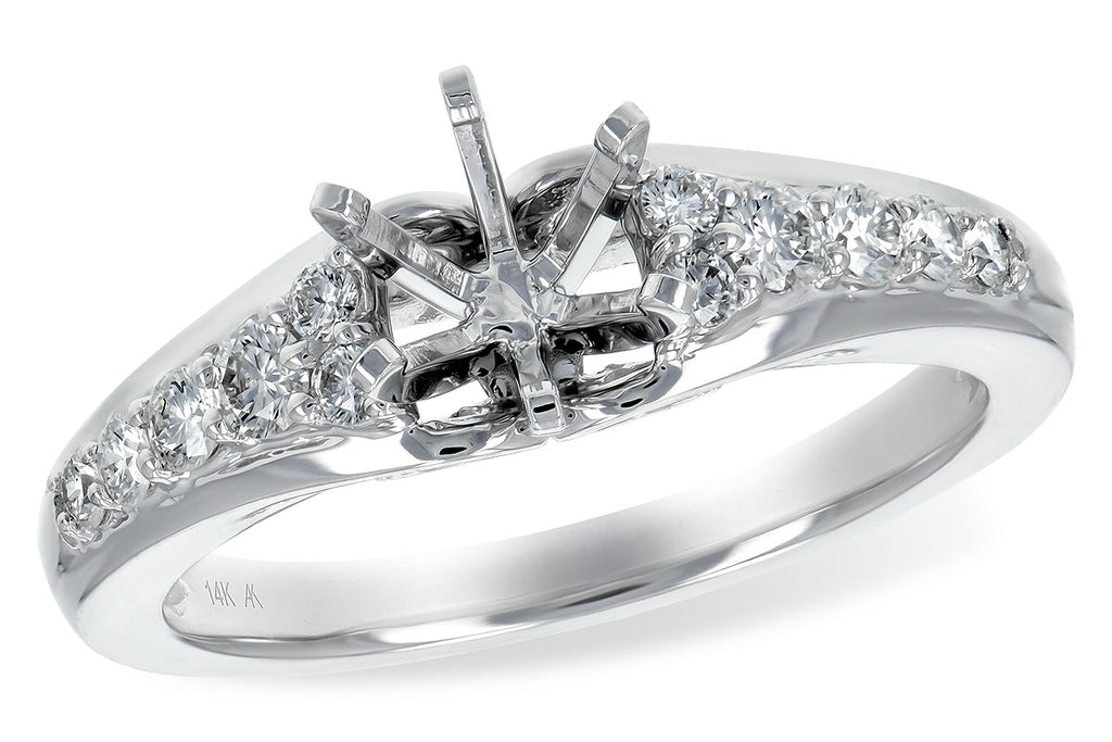 14KT Gold Semi-Mount Engagement Ring