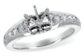 14KT Gold Semi-Mount Engagement Ring