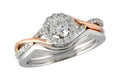 14KT Gold Two-Piece Wedding Set