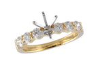 14KT Gold Semi-Mount Engagement Ring