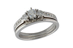 14KT Gold Two-Piece Wedding Set