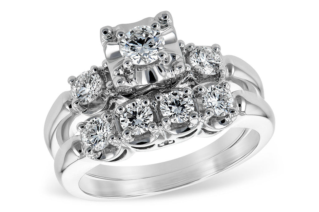 14KT Gold Two-Piece Wedding Set