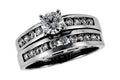 14KT Gold Two-Piece Wedding Set