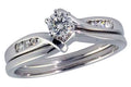 14KT Gold Two-Piece Wedding Set