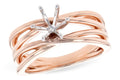 14KT Gold Semi-Mount Engagement Ring