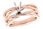 14KT Gold Semi-Mount Engagement Ring