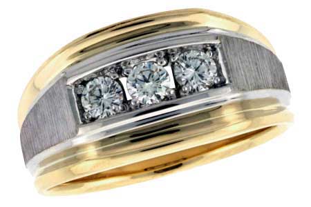 14KT Gold Mens Wedding Ring