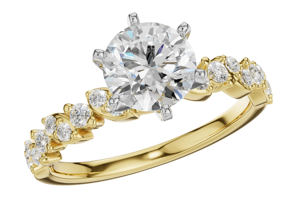 14KT Gold Semi-Mount Engagement Ring