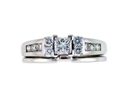 14KT Gold Two-Piece Wedding Set