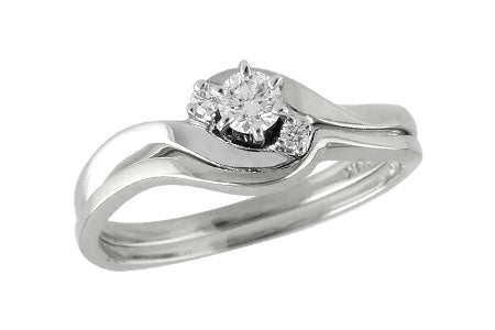 14KT Gold Two-Piece Wedding Set